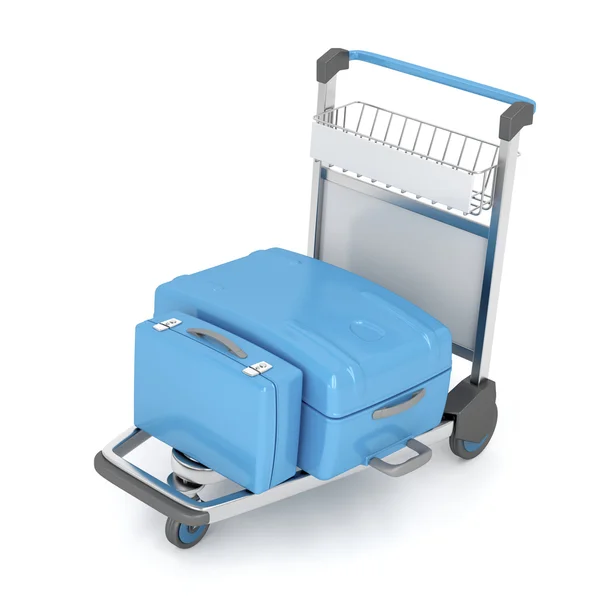 Airport trolley — Stock Photo, Image