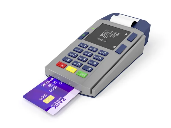 Credit card reader — Stock Photo, Image