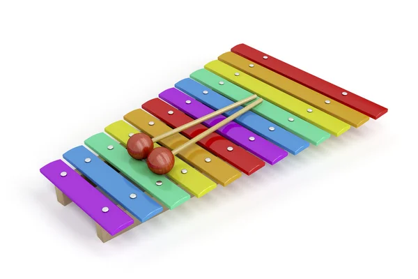 Färgglada xylofon — Stockfoto