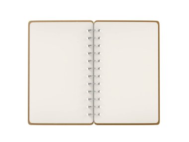 boş dizüstü bilgisayar beyaz arkaplanda izole edildi