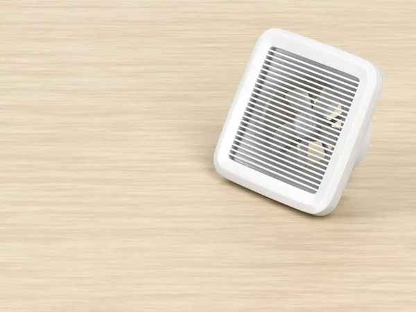 Ventilador Escape Eléctrico Mesa Madera — Foto de Stock