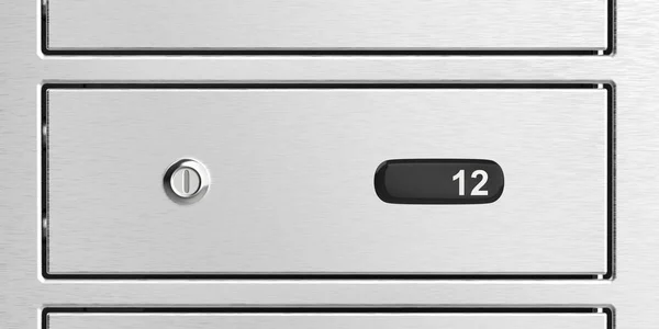 Bank Safety Deposit Box Front View — Stock Photo, Image