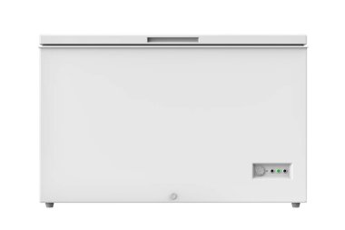 Göğüs dondurucusu beyaz arkaplanda izole edildi