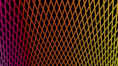 Renkli ağ ile hareket arkaplanı, 3B illüstrasyon