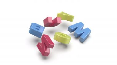 Renkli harflerle animasyon satın al