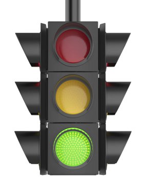 trafik ışığı yeşil ışık ile