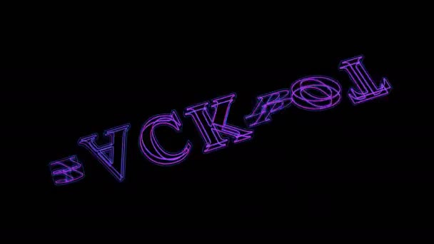 Jackpot Animación Texto Con Letras Brillantes Colores — Vídeo de stock