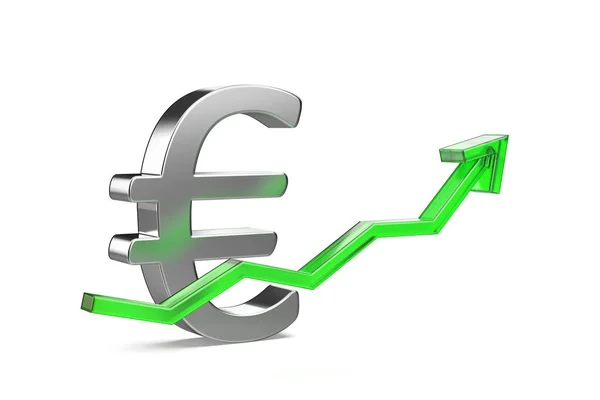 Steigerung Des Wertes Der Euro Währung Konzeptbild — Stockfoto