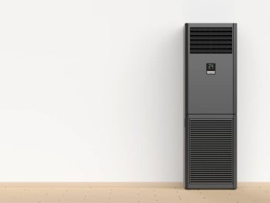 Siyah zemin ayakta klima odada, ön manzara