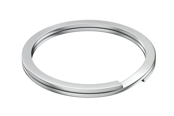 Split Key Ring Isolated White Background — Stock Photo, Image