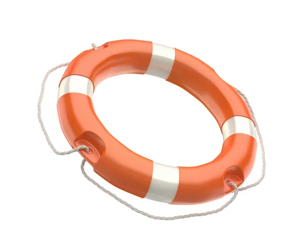 Lifebuoy Ring Isolated White Background — Stock Photo, Image
