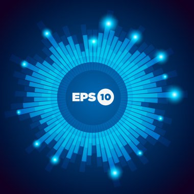 serin vektör ekolayzer arka plan