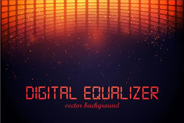 Equalizzatore digitale — Vettoriale Stock