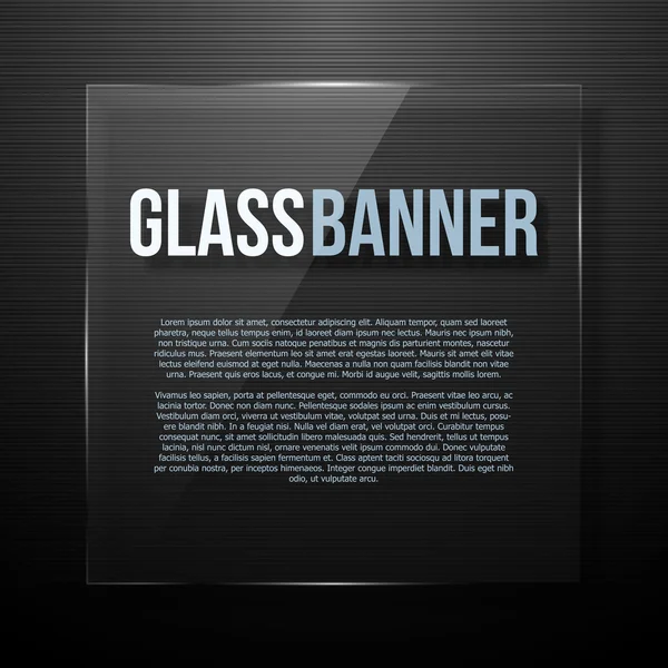 Glass panel. — Stock Vector
