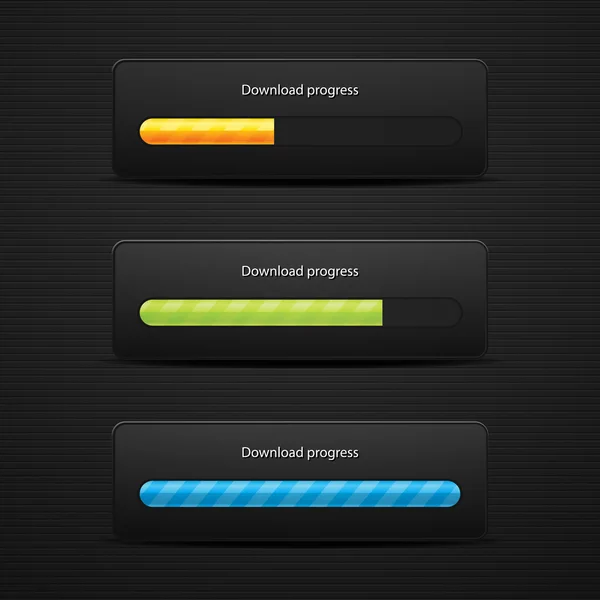 Barre di caricamento per web design — Vettoriale Stock