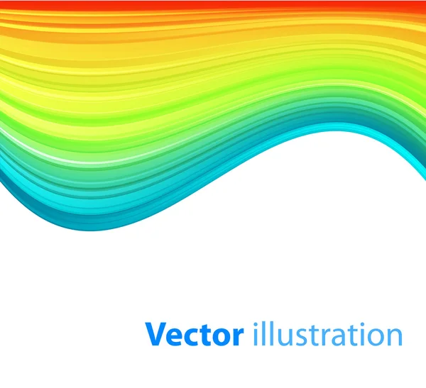 Arco iris líneas fondo — Vector de stock