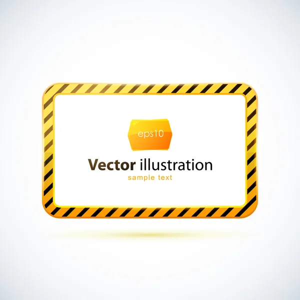 Banner brillante "En construcción " — Vector de stock