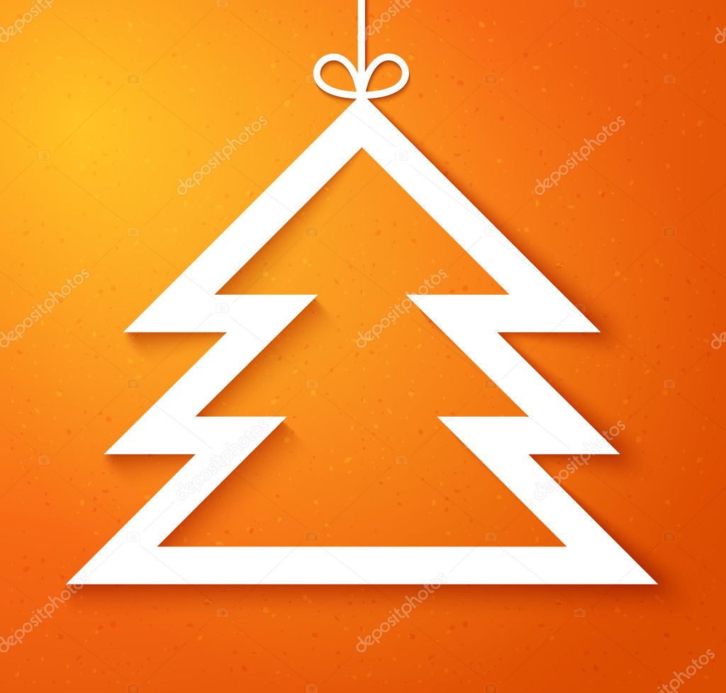 Christmas tree applique background