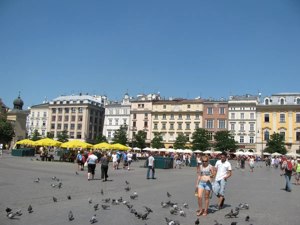Rynok Square in Krakow (Poland) — Stock Photo, Image
