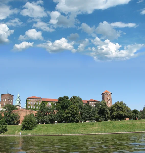 Panorama de Wawel (Cracóvia, Polônia ) — Fotografia de Stock