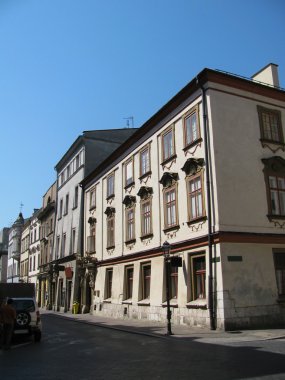 sokak eski şehir (krakow, Polonya)