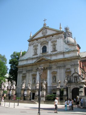 Kilise eski şehirde (krakow, Polonya)