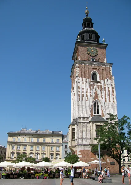 Wieża i w kawiarni — Zdjęcie stockowe