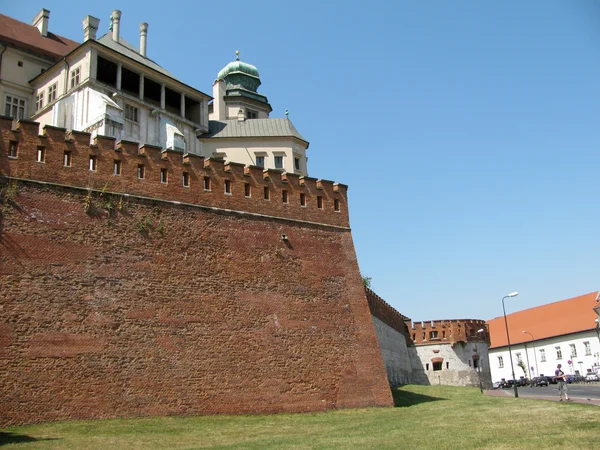 Fortress wall Vavel (Krakow, Poland) — Stock Photo, Image