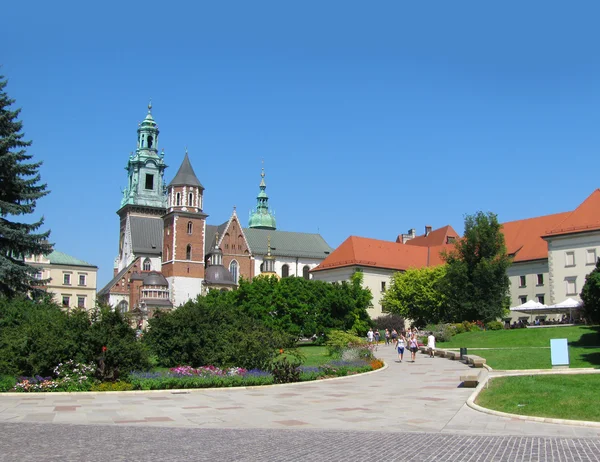 Panorama van vavel (krakow, Polen) — Stockfoto