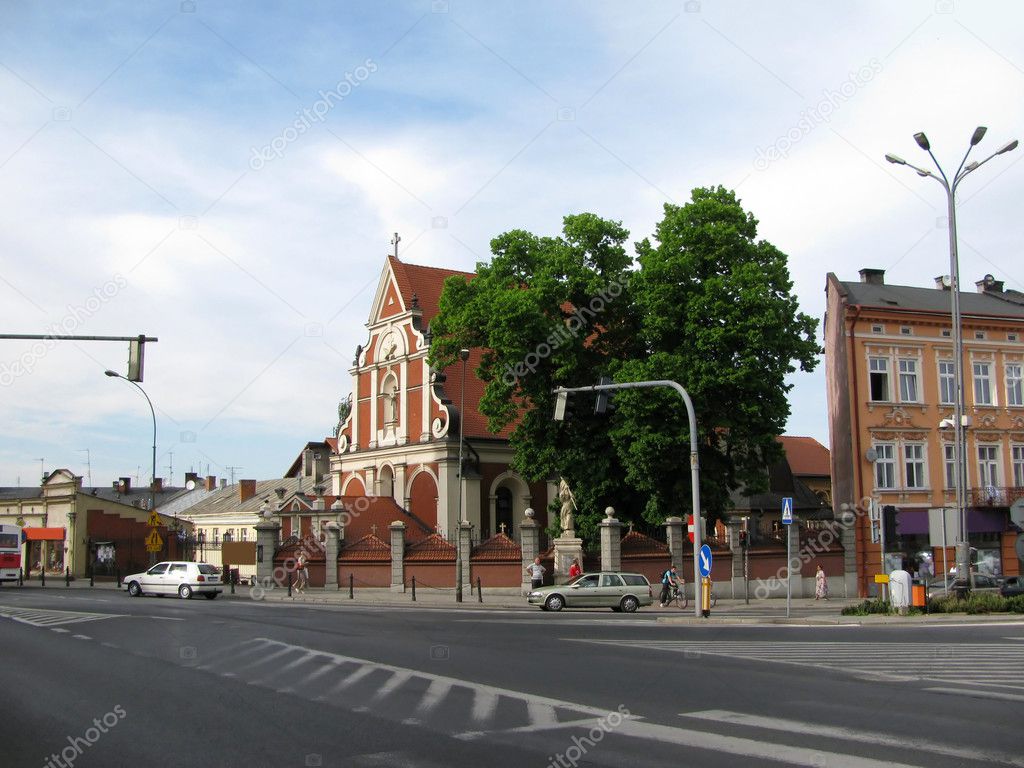 Street in Przemysl (Poland)