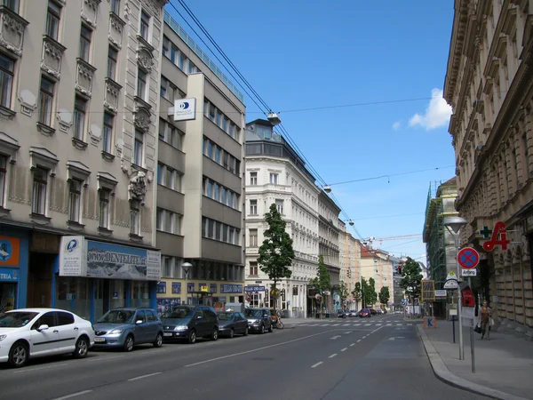 ウィーンの歴史的中心部の通り — ストック写真