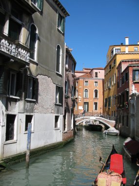 Venedik kanal Panoraması