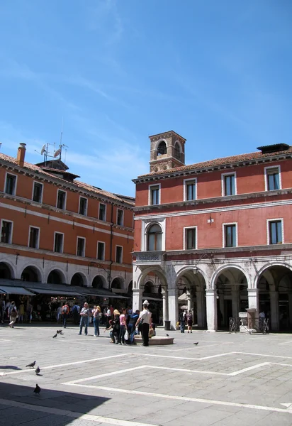 Πλατεία στη Βενετία (Ιταλία) — Φωτογραφία Αρχείου