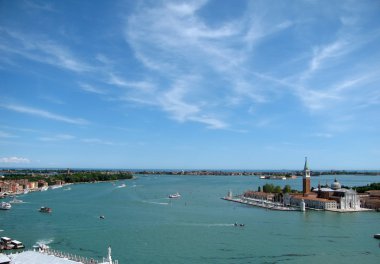 Lagün panorama Venedik (İtalya)