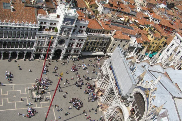 Vista de la Plaza de San Marko en Venecia (Italia) ) — Foto de Stock