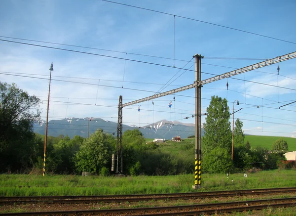 Eisenbahn in den Bergen — Stockfoto