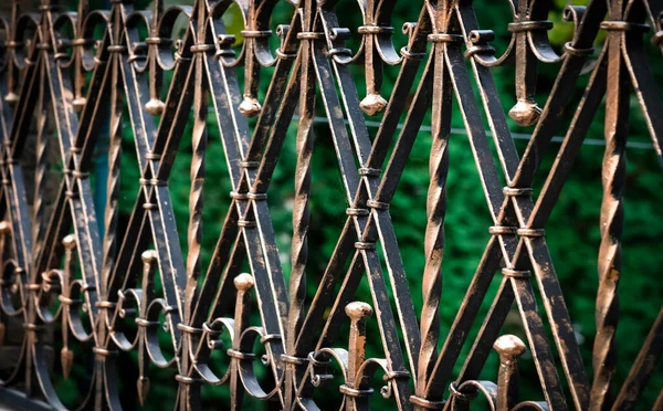 Forged Iron Fence Closed Ornament — Stock Photo, Image
