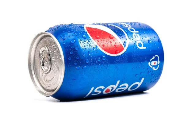 Kamenet Podolsky Ukraine 2022 Footage Tin Can Metal Bottle Pepsi — Stock Fotó