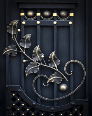 Kapıda sahte elementler olan doku. Metin için boşluk