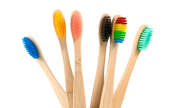 Close Toothbrushes Container White Background — Stock Photo, Image