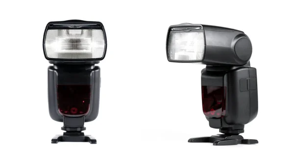 Isolera Camera Flash Vit Bakgrund — Stockfoto