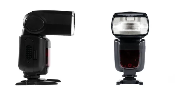 Isolera Camera Flash Vit Bakgrund — Stockfoto