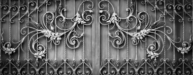 sahte kapılar ve kapı. evin önüne.