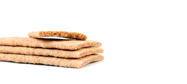 Diet Bread White Background — Fotografia de Stock