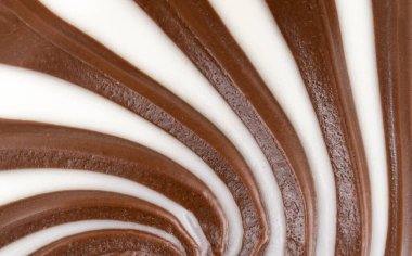 Lezzetli çikolatalı tereyağı yakın plan.