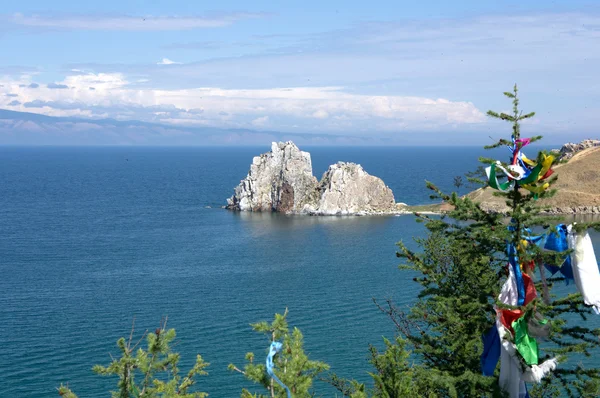 Shamanka Rock, lac Baïkal, Russie — Photo