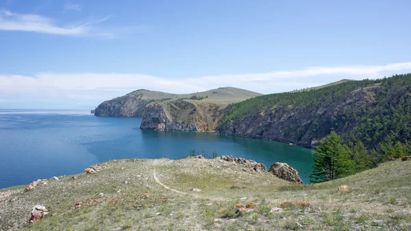 Calm Lake Baykal, Vue depuis Cape Three Brothers — Photo