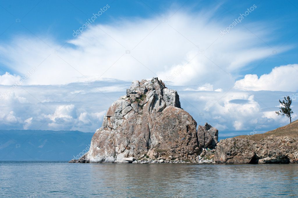 Shamanka Rock, lake Baikal, Russia