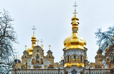 fasade uspensky katedral kievo-pechersk lavra, Ukrayna