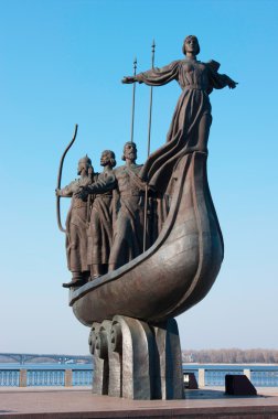 kiev - kyi, khoriv, sheck ve kız kardeşi lybid sembolü